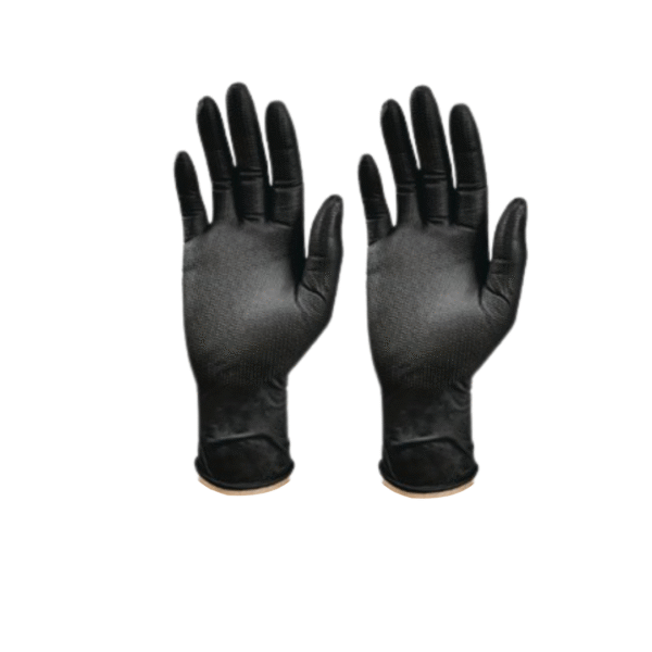 Black Rubber Gloves